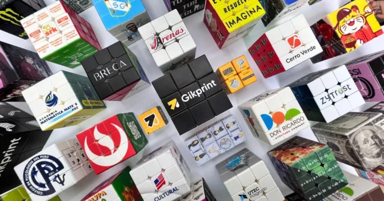 Merchandising Cubos Rubik corporativos personalizados con impresión UV
