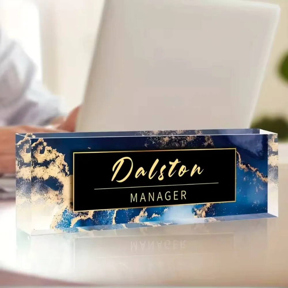 letrero acrilico para escritorio